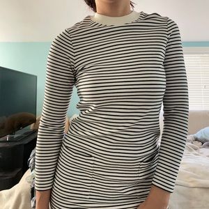Club Monaco striped mini dress